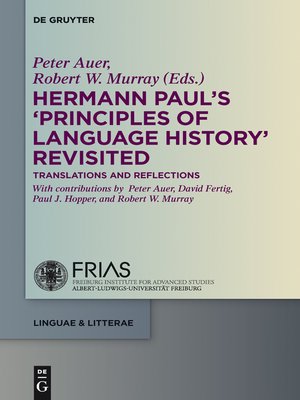 cover image of Hermann Paul's 'Principles of Language History' Revisited